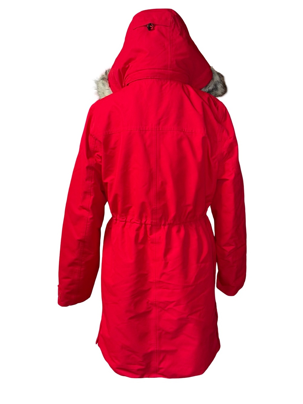 Lands' End Womens Expedition Down Parka Rich Red Tall Large Duck Down Feathers - Picture 6 of 16
